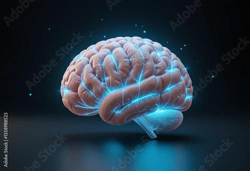 3d rendered illustration of a brain