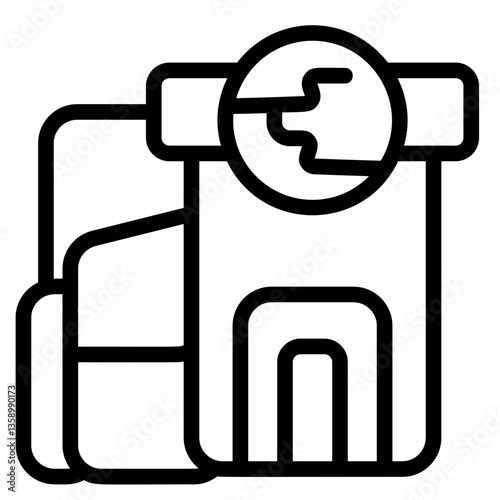 Tech Company Line Icon