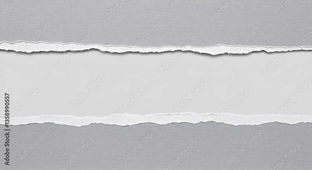 Torn Grey And White Paper Layers Creating Abstract Texture And Separation Torn Grey And White Paper Layers Creating Abstract Texture And Separation