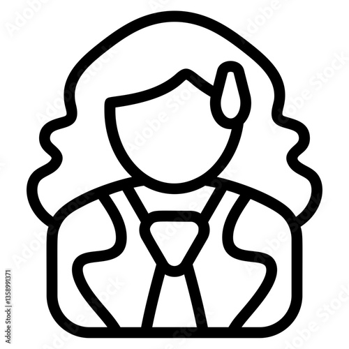Worker Line Icon