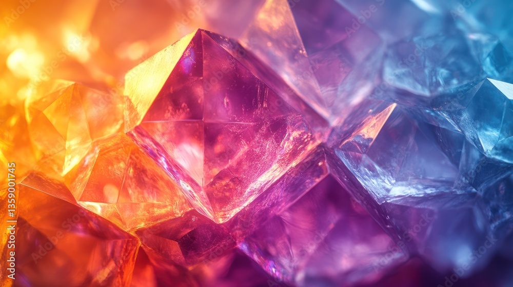 Close-up of vibrant crystals Close-up of vibrant crystals