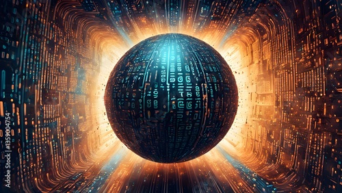 Digital Sphere Transcending Cybernetic Tunnel