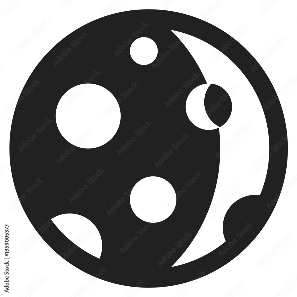 Fototapeta premium Moon - Waning Crescent 