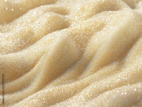 Sand grains that sparkle like crystal sugar