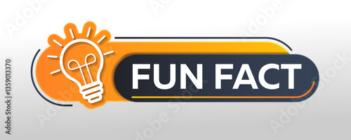 Fun fact. Did you know geometric message bubble with light bulb icon, social media background idea, quick tips, blank template.
