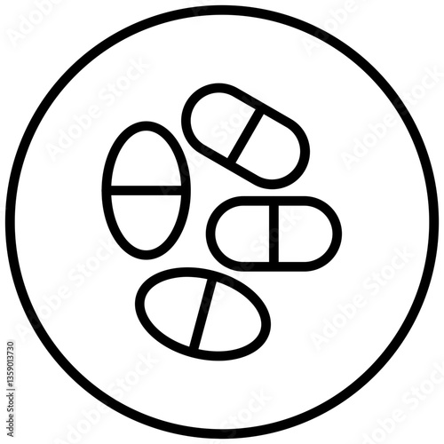 Vector Design Pills Icon Style