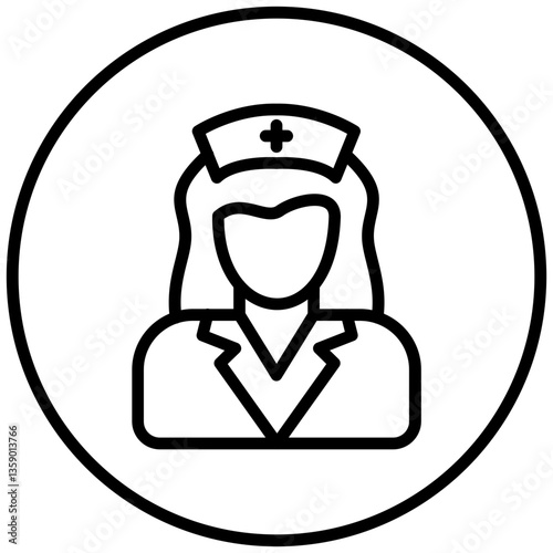Vector Design Nurse Icon Style