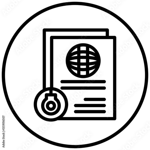 Vector Design Deported Icon Style
