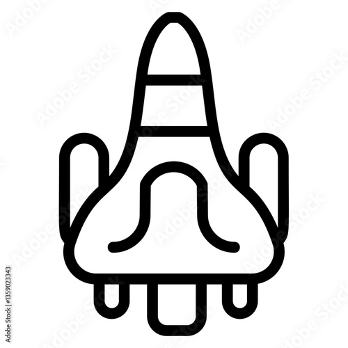 Launch vehicle Line Icon