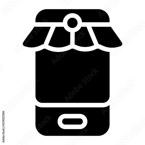 Online shop Solid Icon