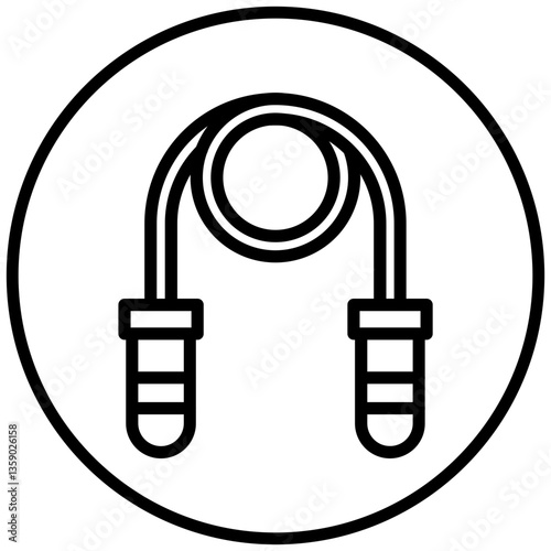 Skipping Rope Icon Style