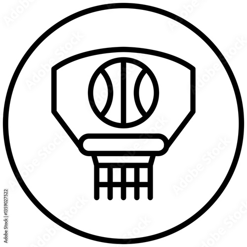 Basketball Icon Style