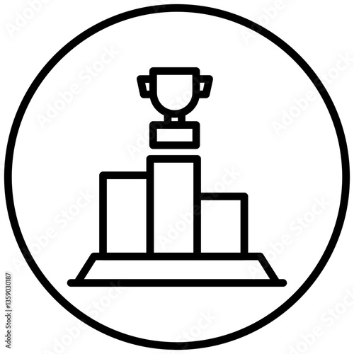Winner Podium Icon Style