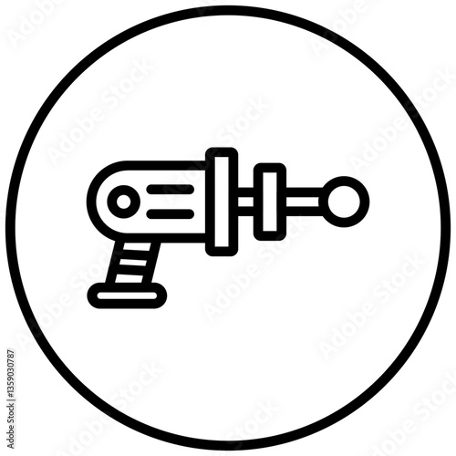 Space Gun Icon Style