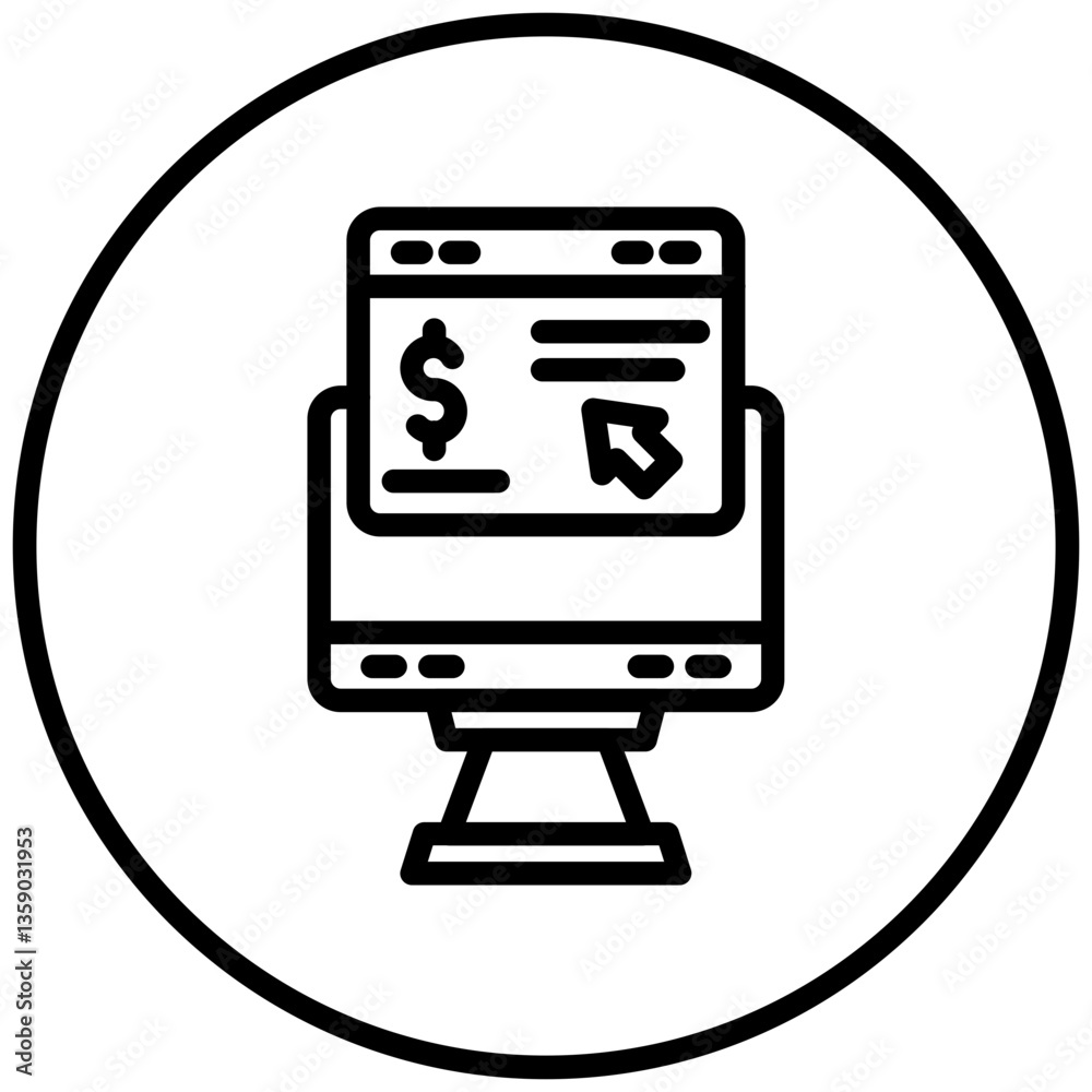 Pay Per Click Icon Style Pay Per Click Icon Style