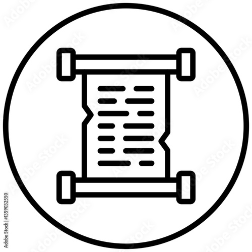 Pirate Scroll Icon Style