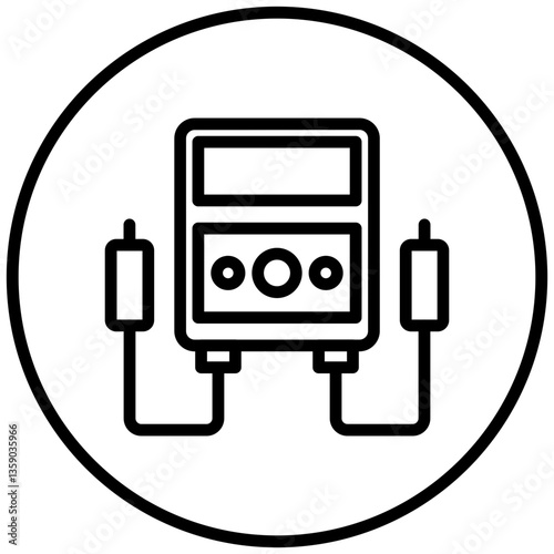 Tester Machine Icon Style