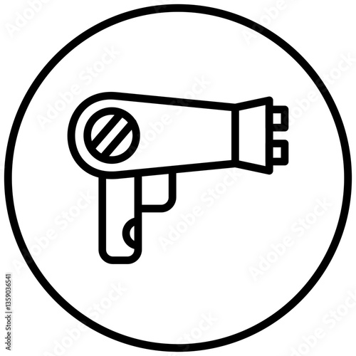 Hair Dryer Icon Style