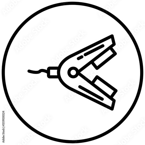 Hair Straightener Icon Style