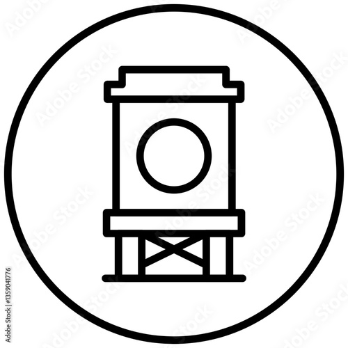 Water Tank Icon Style