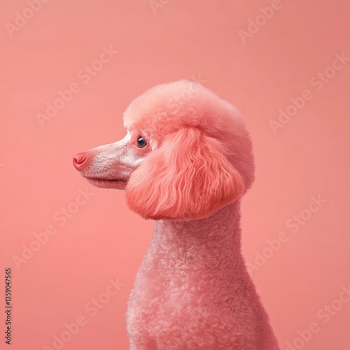 Pink poodle profile
