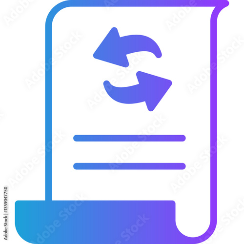 Return glyph gradient icon