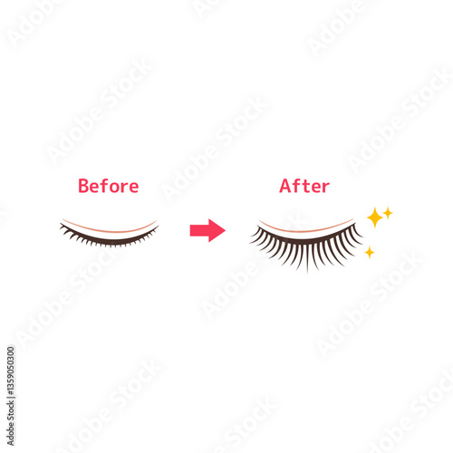 アイメイク前と後の比較 before after
