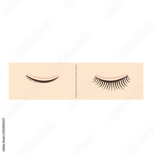 アイメイク前と後の比較 before after