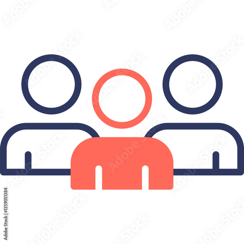 Customers glyph color icon