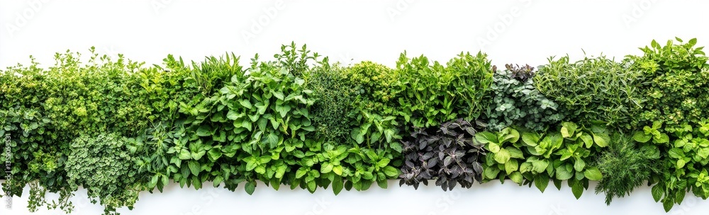 Obraz premium Lush Green Vertical Garden