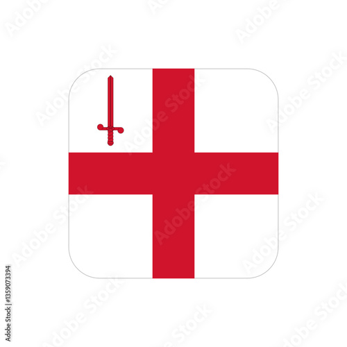 Flag of City of London county, England
