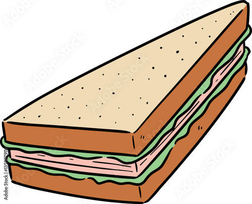 Illustration of sandwich