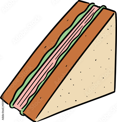 Illustration of sandwich