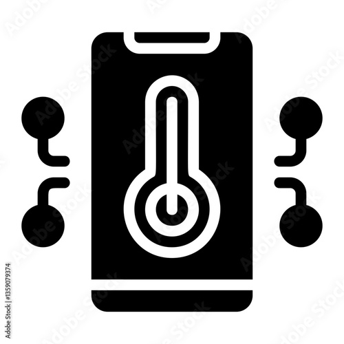 Termometer Solid Icon