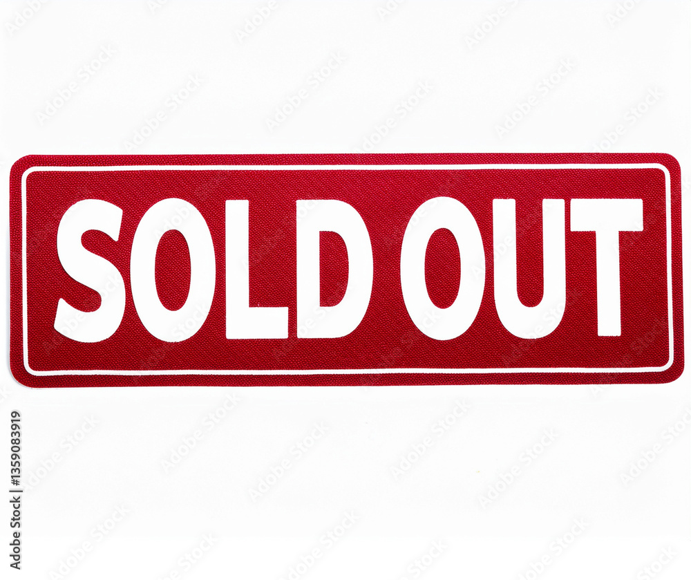 Fototapeta premium rubber stamp sold out