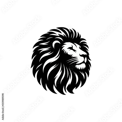 Wallpaper Mural lion head isolated on white background Torontodigital.ca