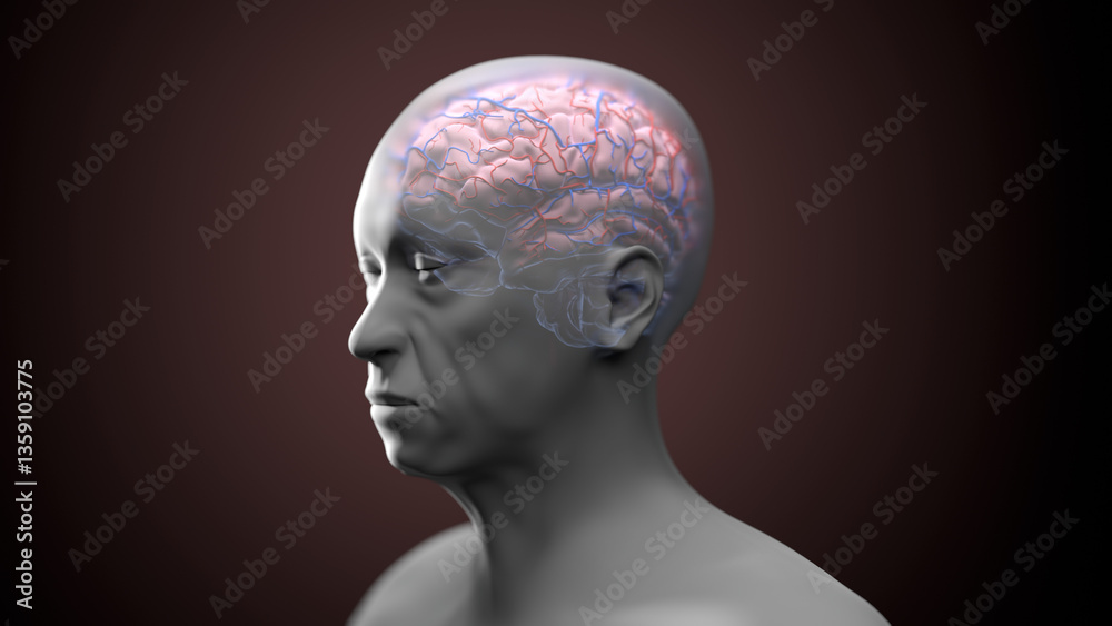 Neurodegeneration, conceptual illustration Neurodegeneration, conceptual illustration