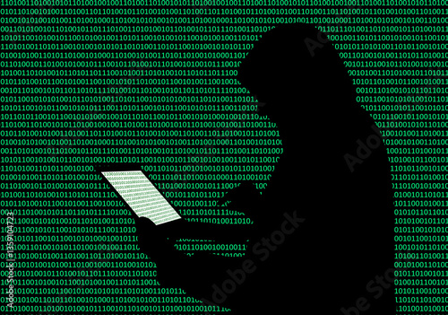Hacker, conceptual illustration
