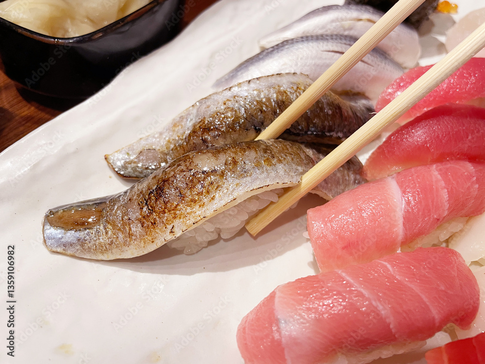 炙りイワシ にぎり寿司盛り合わせ
