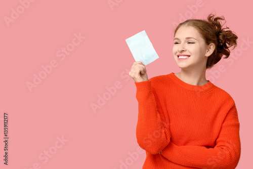 Beautiful young woman with ...