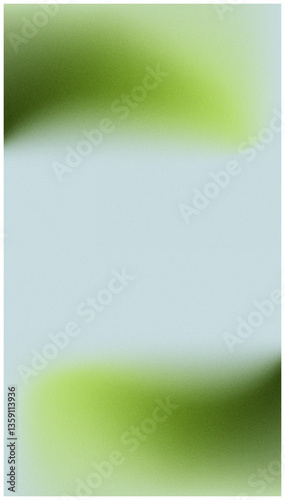 Grainy vertical background for religious celebrations. Ash Wednesday. Palm Sunday.  Abstract noise green, blue gradient grain background texture. Copy space, free space for text