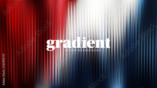 Ripple glass distortion effect background. Abstract fractal ribbed glass texture with vibrant gradients smooth fluted vertical lines. Reeded Bold dynamic design blending futuristic tones vector bg