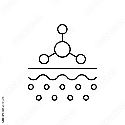 Skin care formula icon editable stroke