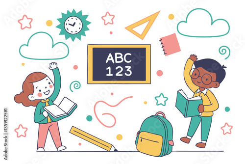 ABCs & 123s Vibrant Learning Vector Pack