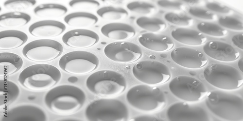 Scientific Research Plate with Liquid Samples