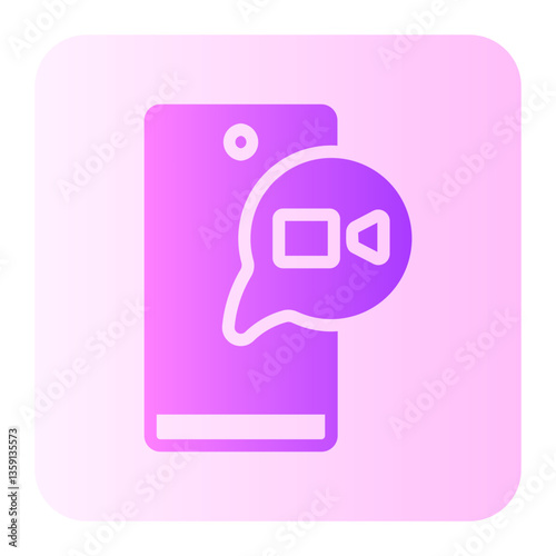 Video Conference gradient icon