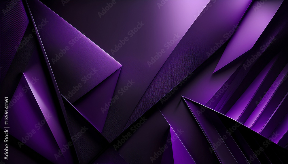 Modern black dark purple abstract background. Minimalistic style. Color gradient. Web banner. Geometric shape. 3d effect. Lines stripes triangles. Modern black dark purple abstract background. Minimalistic style. Color gradient. Web banner. Geometric shape. 3d effect. Lines stripes triangles.