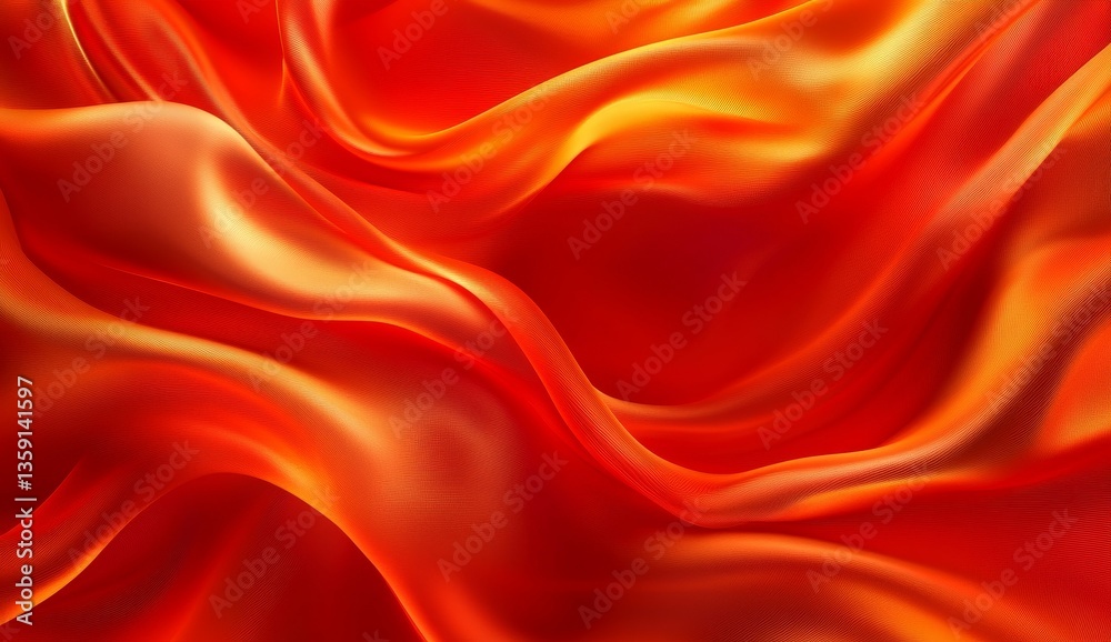 Obraz premium Fiery, flowing fabric