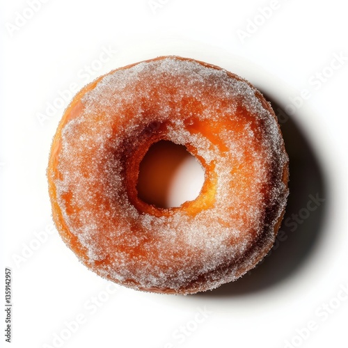 Indulge in a soft and fluffy cinnamon sugar donut, a sweet treat that melts in your mouth.