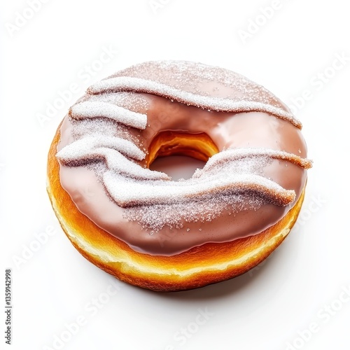 Indulge in a soft and fluffy cinnamon sugar donut, a sweet treat that melts in your mouth.